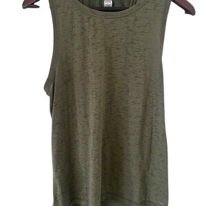 Spalding Green Muscle Tank Top Women's Large Sleeveless Activewear Gym Yoga
